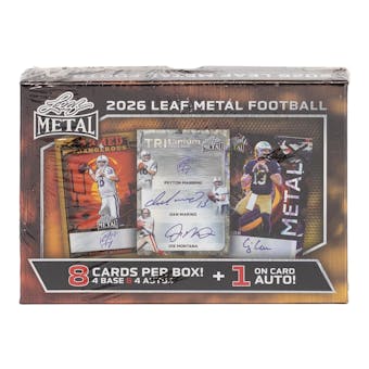2026 Leaf Metal Football Hobby Box | Columbia Sports Cards - Columbia Sports Cards