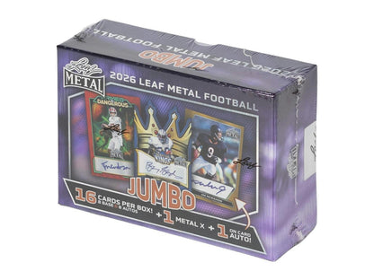 2026 Leaf Metal Football Hobby Jumbo Box | Columbia Sports Cards - Columbia Hobby - Sports Card Boxes - Toploaders - Card Savers