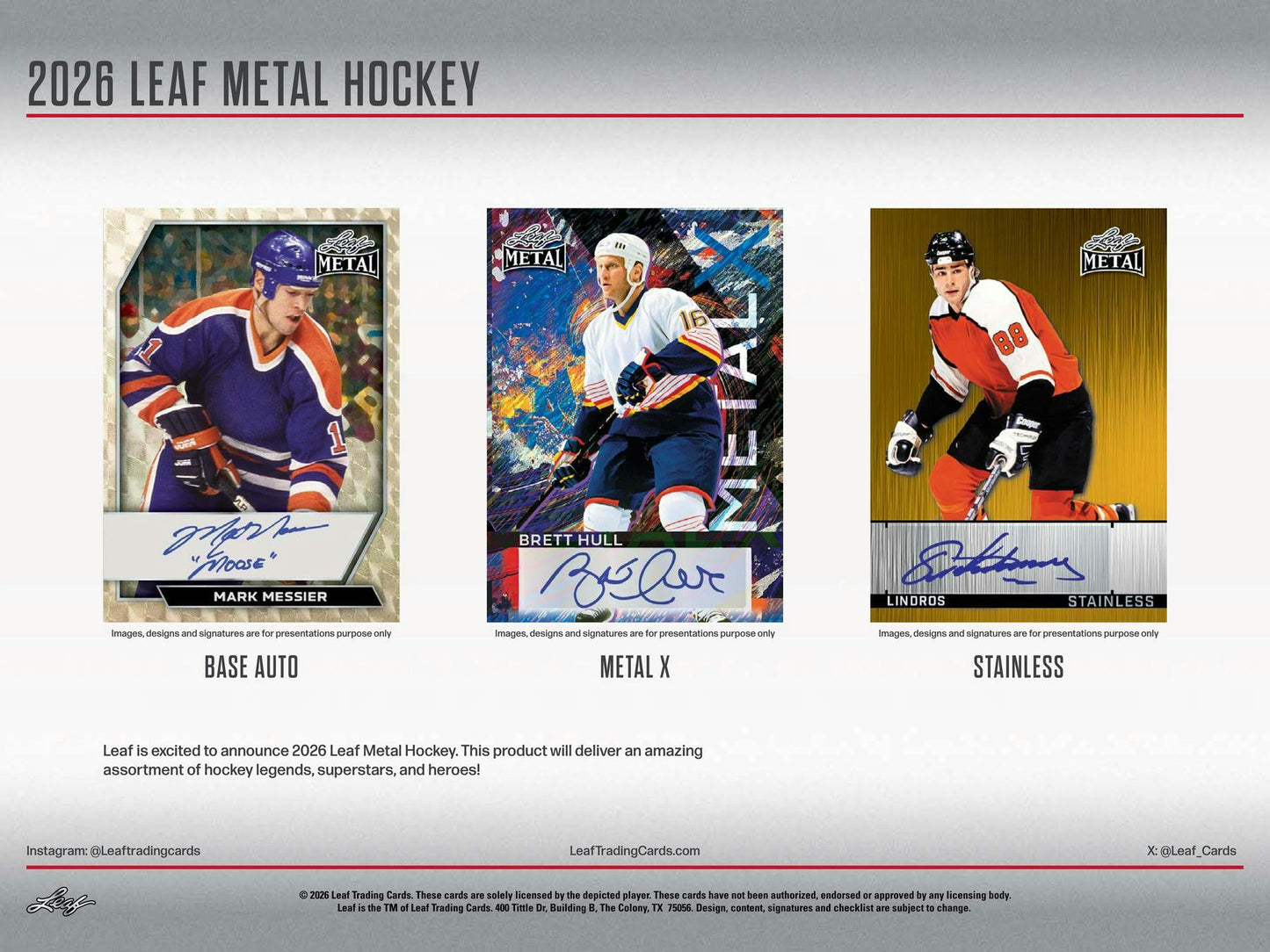 2026 Leaf Metal Hockey Hobby Box | Columbia Sports Cards - Columbia Sports Cards