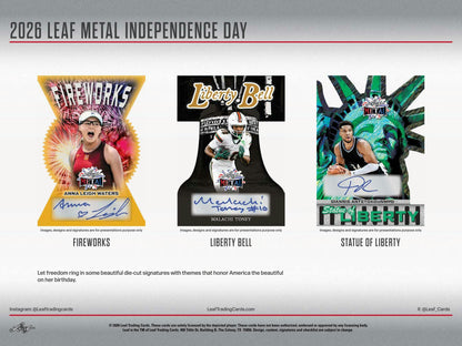 2026 Leaf Metal Independence Day Hobby Box | Columbia Sports Cards - Columbia Sports Cards
