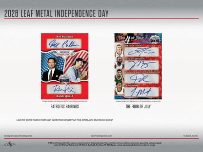 2026 Leaf Metal Independence Day Hobby Box | Columbia Sports Cards - Columbia Sports Cards
