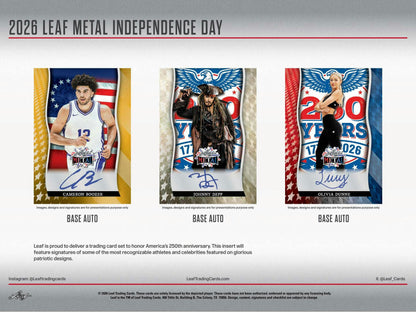 2026 Leaf Metal Independence Day Hobby Box | Columbia Sports Cards - Columbia Sports Cards