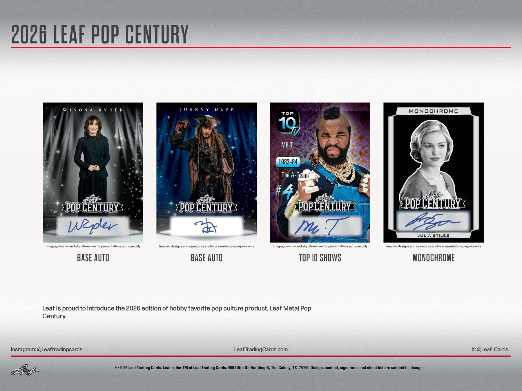 2026 Leaf Metal Pop Century Hobby Box | Columbia Sports Cards - Columbia Hobby - Sports Card Boxes - Toploaders - Card Savers