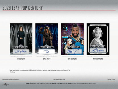 2026 Leaf Metal Pop Century Hobby Box | Columbia Sports Cards - Columbia Hobby - Sports Card Boxes - Toploaders - Card Savers