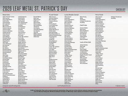 2026 Leaf Metal St. Patrick's Day Hobby Box | Columbia Sports Cards - Columbia Hobby - Sports Card Boxes - Toploaders - Card Savers