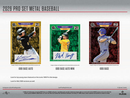 2026 Leaf Pro Set Metal Baseball Hobby Jumbo Box | Columbia Sports Cards - Columbia Hobby - Sports Card Boxes - Toploaders - Card Savers