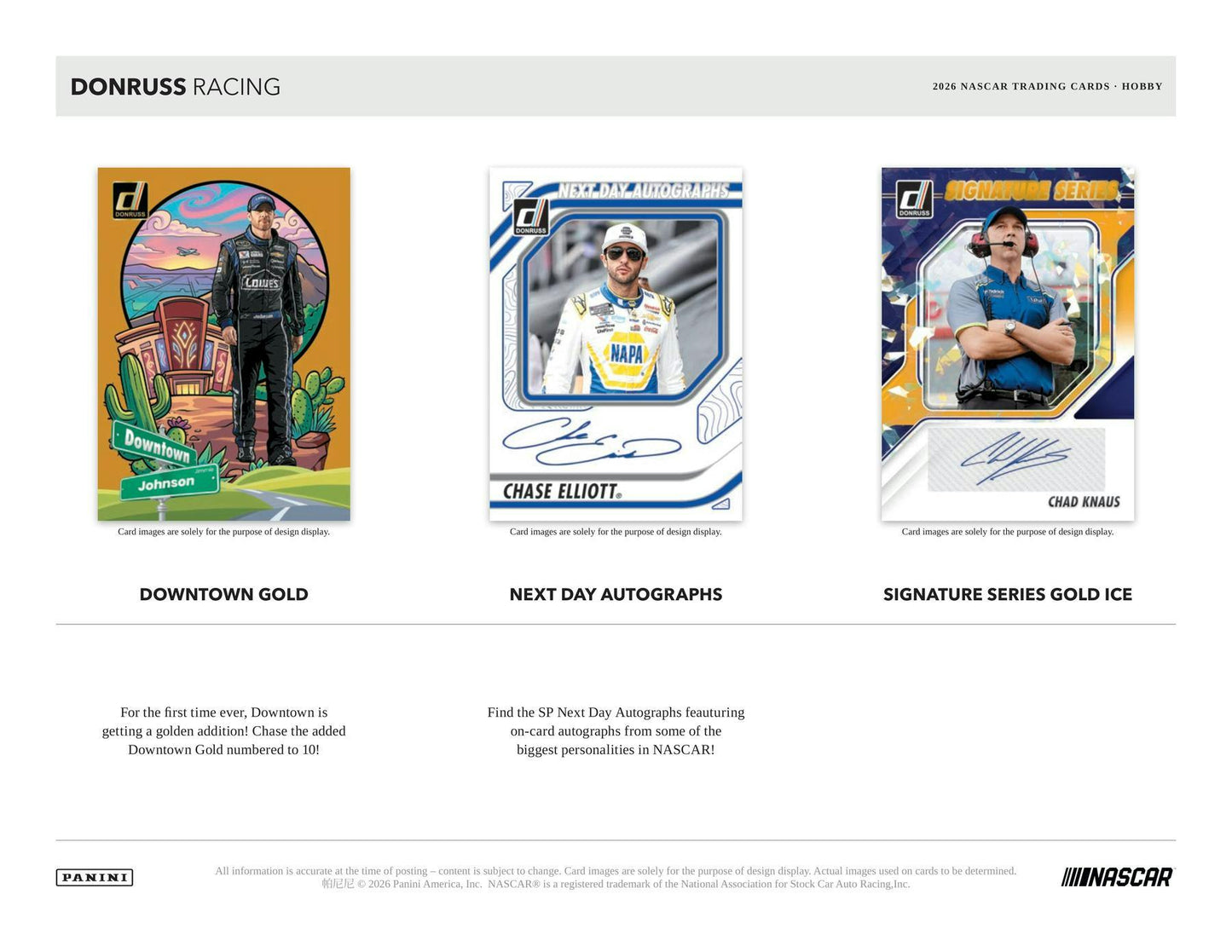 2026 Panini Donruss Racing Hobby Box | Columbia Sports Cards - Columbia Hobby - Sports Card Boxes - Toploaders - Card Savers