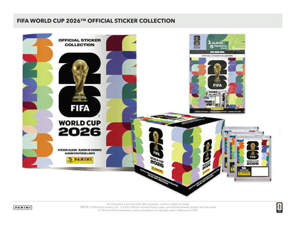 2026 Panini FIFA World Cup Soccer Sticker Box (50 Packs) – U.S. Version | Columbia Sports Cards - Columbia Hobby - Sports Card Boxes - Toploaders - Card Savers