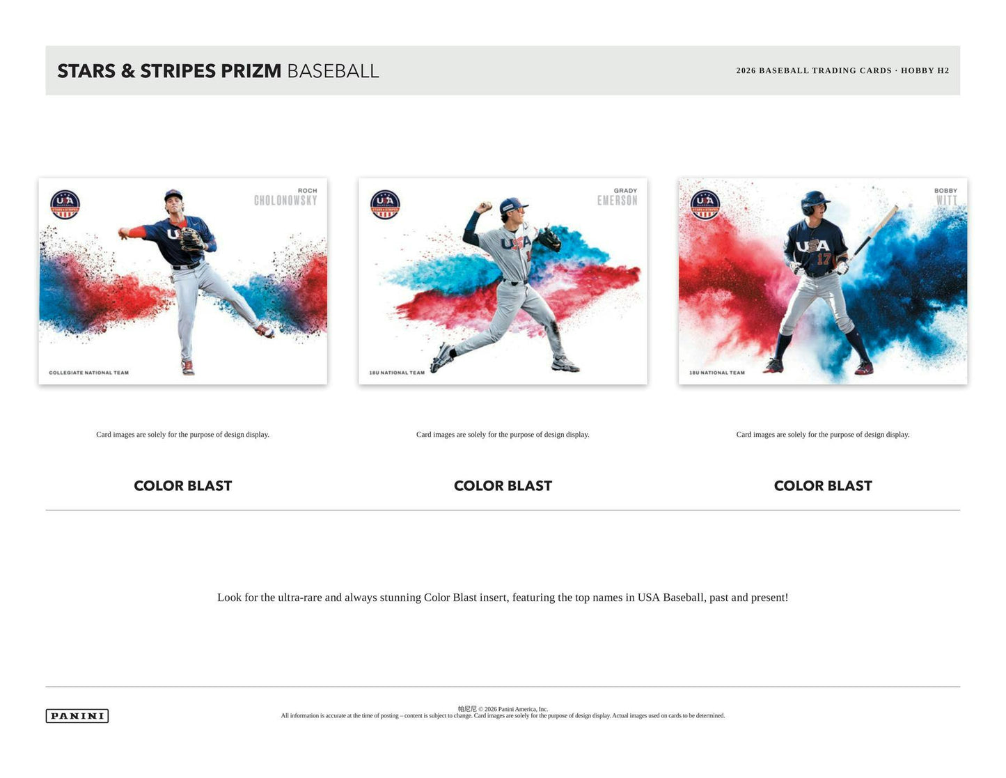 2026 Panini USA Stars & Stripes Prizm Baseball H2 Box | Columbia Sports Cards - Columbia Hobby - Sports Card Boxes - Toploaders - Card Savers