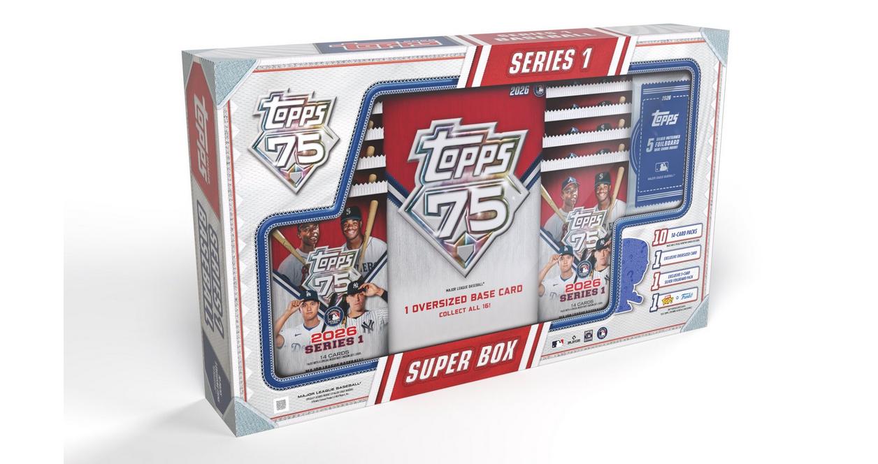2026 Topps Baseball Series 1 Super Box | Columbia Sports Cards - Columbia Hobby - Sports Card Boxes - Toploaders - Card Savers