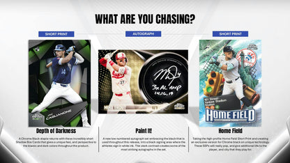 2026 Topps Chrome Black Baseball Hobby Box | Columbia Sports Cards - Columbia Hobby - Sports Card Boxes - Toploaders - Card Savers