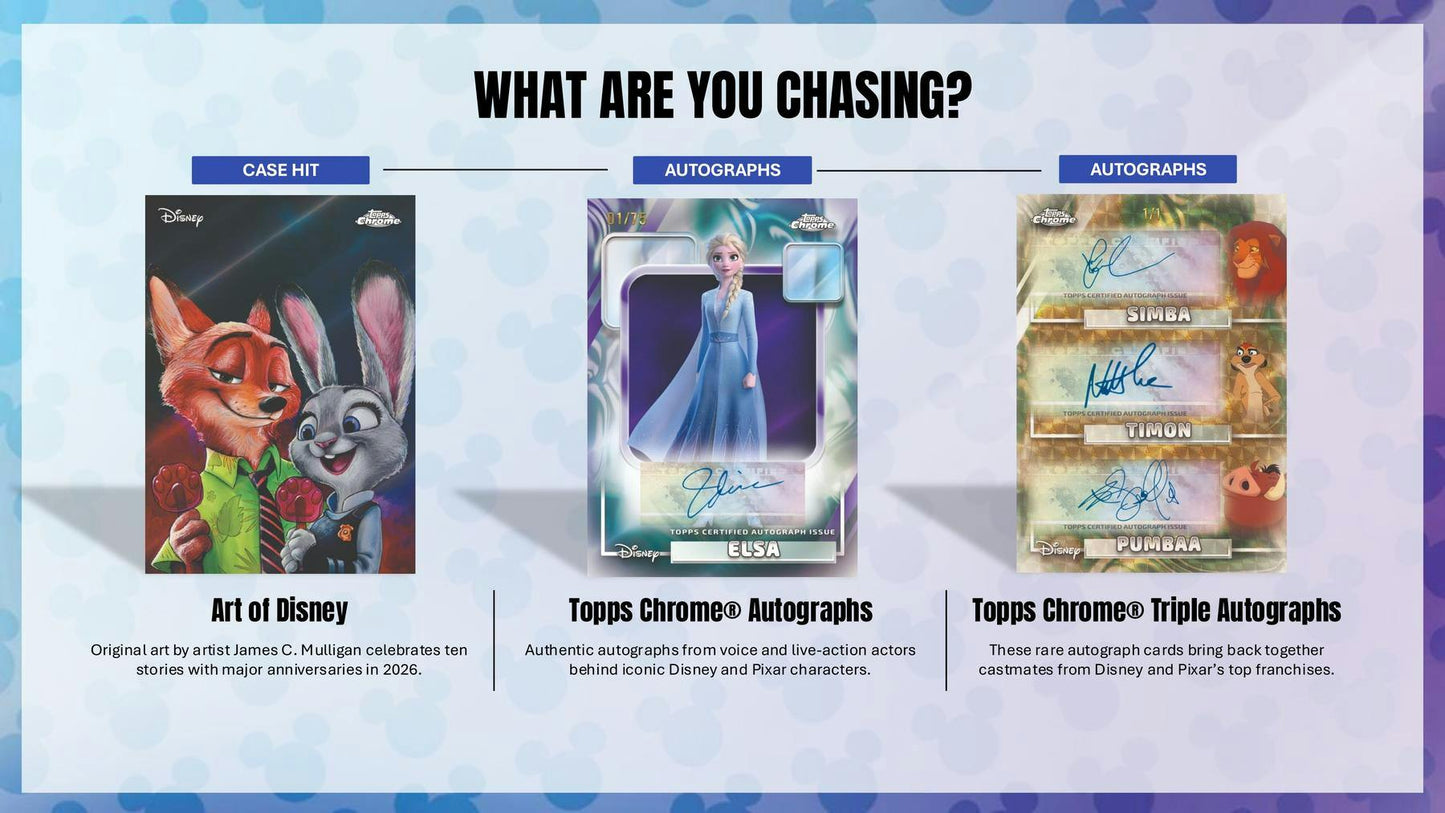 2026 Topps Chrome Disney Mega Box | Columbia Sports Cards - Columbia Sports Cards
