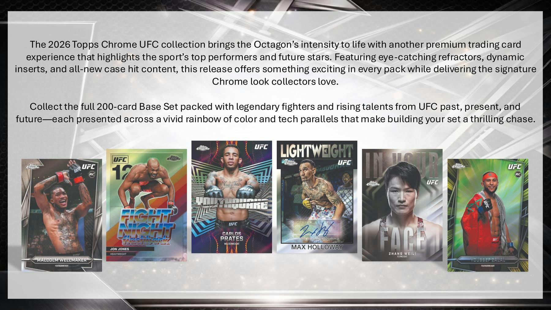 2026 Topps Chrome UFC Mega Box | Columbia Sports Cards - Columbia Hobby - Sports Card Boxes - Toploaders - Card Savers