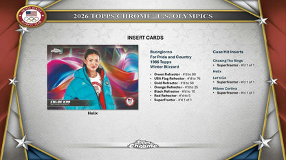 2026 Topps Chrome U.S. Olympics 7 - Pack Blaster Box | Columbia Sports Cards - Columbia Hobby - Sports Card Boxes - Toploaders - Card Savers