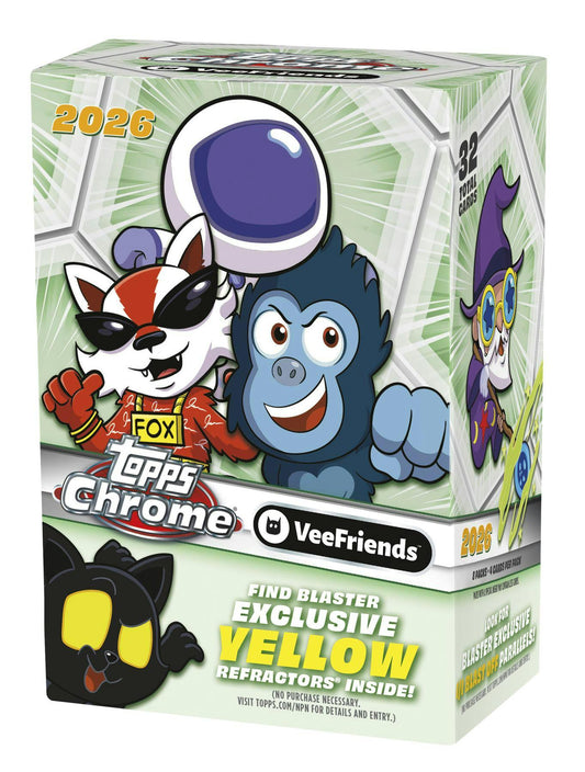 2026 Topps Chrome VeeFriends Blaster Box | Columbia Sports Cards - Columbia Sports Cards