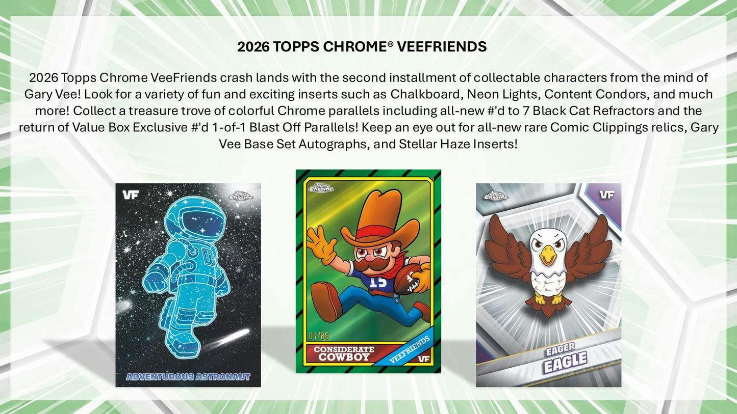 2026 Topps Chrome VeeFriends Hobby Box | Columbia Sports Cards - Columbia Sports Cards