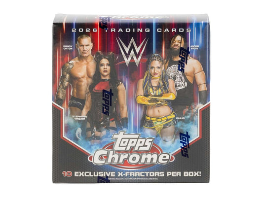 2026 Topps Chrome WWE Wrestling Mega Box | Columbia Sports Cards - Columbia Hobby - Sports Card Boxes - Toploaders - Card Savers