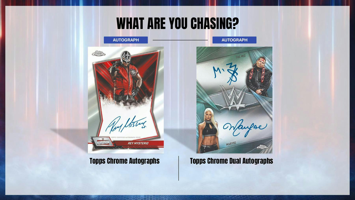 2026 Topps Chrome WWE Wrestling Mega Box | Columbia Sports Cards - Columbia Hobby - Sports Card Boxes - Toploaders - Card Savers