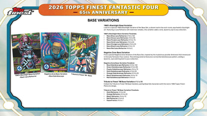 2026 Topps Finest Fantastic Four Hobby Box | Columbia Sports Cards - Columbia Hobby - Sports Card Boxes - Toploaders - Card Savers