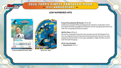 2026 Topps Finest Fantastic Four Hobby Box | Columbia Sports Cards - Columbia Hobby - Sports Card Boxes - Toploaders - Card Savers