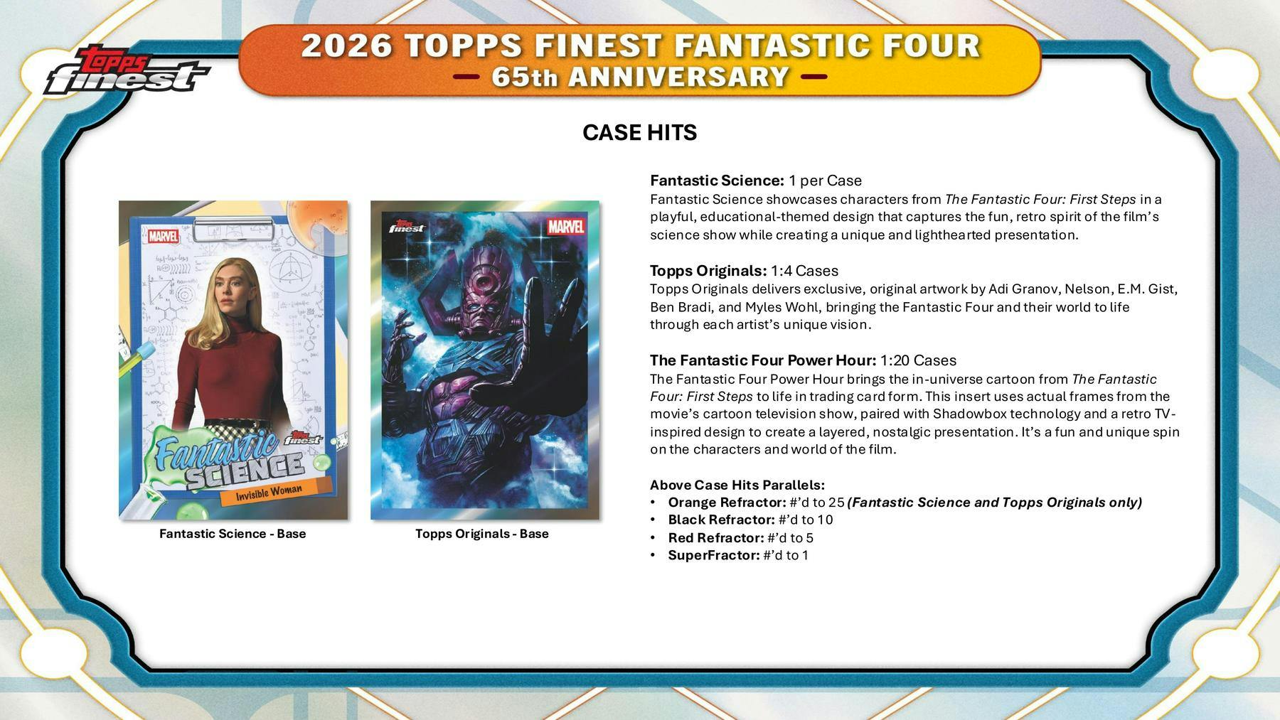 2026 Topps Finest Fantastic Four Hobby Box | Columbia Sports Cards - Columbia Hobby - Sports Card Boxes - Toploaders - Card Savers