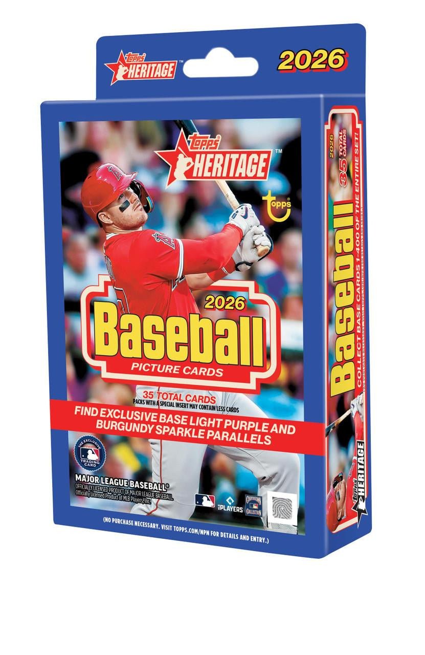 2026 Topps Heritage Baseball Hanger Box | Columbia Sports Cards - Columbia Hobby - Sports Card Boxes - Toploaders - Card Savers