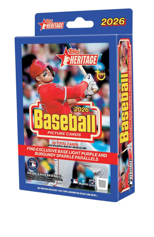 2026 Topps Heritage Baseball Hanger Box | Columbia Sports Cards - Columbia Hobby - Sports Card Boxes - Toploaders - Card Savers