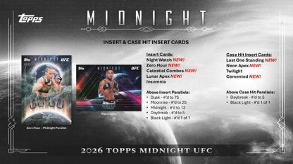 2026 Topps Midnight UFC Hobby Box | Columbia Sports Cards - Columbia Hobby - Sports Card Boxes - Toploaders - Card Savers