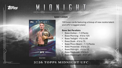2026 Topps Midnight UFC Hobby Box | Columbia Sports Cards - Columbia Hobby - Sports Card Boxes - Toploaders - Card Savers