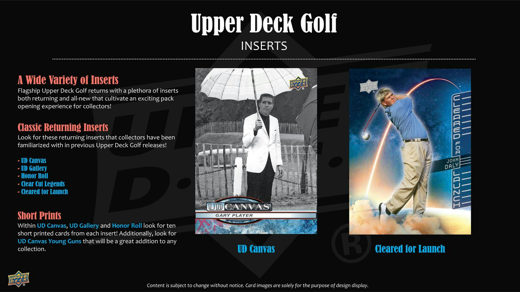 2026 Upper Deck Golf Hobby Box - Columbia Hobby - Sports Card Boxes - Toploaders - Card Savers