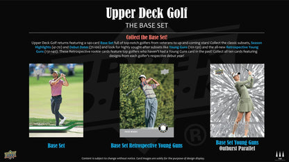 2026 Upper Deck Golf Hobby Box - Columbia Hobby - Sports Card Boxes - Toploaders - Card Savers
