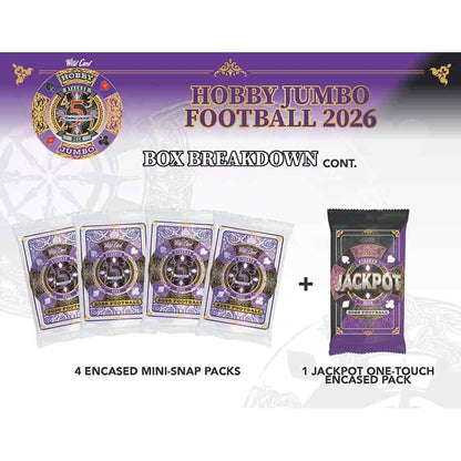 2026 Wild Card 5 - Card Draw Stacked Deck Football Hobby Jumbo Box | Columbia Sports Cards - Columbia Hobby - Sports Card Boxes - Toploaders - Card Savers