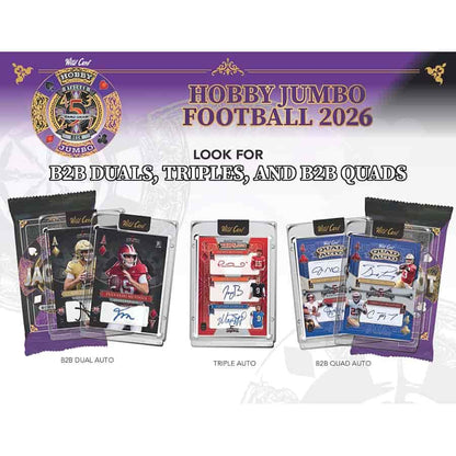 2026 Wild Card 5 - Card Draw Stacked Deck Football Hobby Jumbo Box | Columbia Sports Cards - Columbia Hobby - Sports Card Boxes - Toploaders - Card Savers