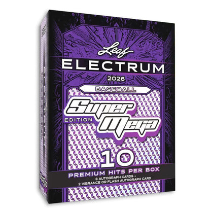 2026 Leaf Electrum Baseball Super Mega Box
Leaf Electrum Flash autograph card
Leaf Electrum Vibrance autograph card
Electrum Collection booklet card