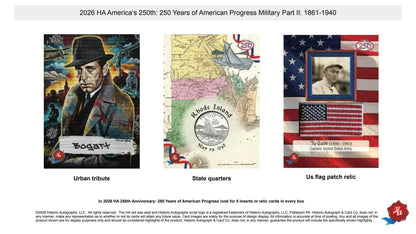 2026 Historic Autographs America's 250th Anniversary Part 2: Military Hobby Box | Columbia Sports Cards | Columbia Hobby - Sports Card Boxes - Toploaders - Card Savers.