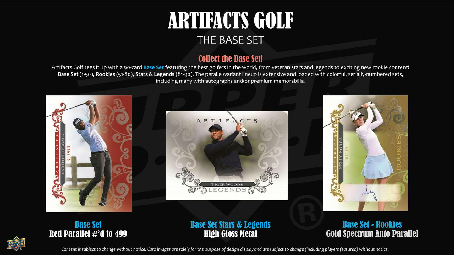 2026 Upper Deck Artifacts Golf Hobby Box | Columbia Sports Cards | Columbia Hobby - Sports Card Boxes - Toploaders - Card Savers.