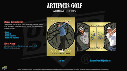 2026 Upper Deck Artifacts Golf Hobby Box | Columbia Sports Cards | Columbia Hobby - Sports Card Boxes - Toploaders - Card Savers.