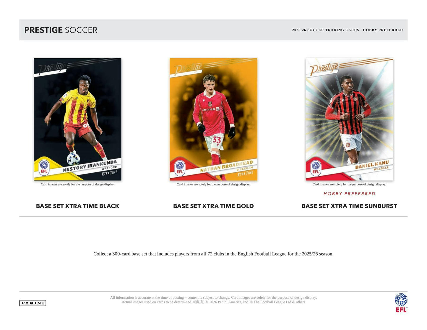 2025/26 Panini Prestige EFL Soccer Hobby Preferred Box | Columbia Sports Cards | Columbia Hobby - Sports Card Boxes - Toploaders - Card Savers.