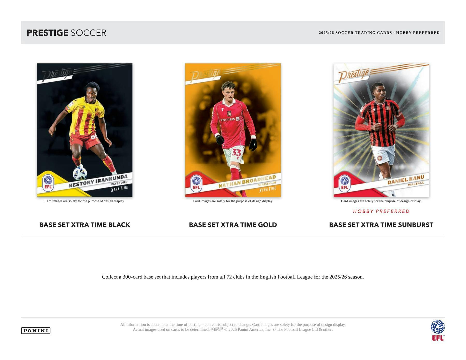 2025/26 Panini Prestige EFL Soccer Hobby Preferred Box | Columbia Sports Cards | Columbia Hobby - Sports Card Boxes - Toploaders - Card Savers.