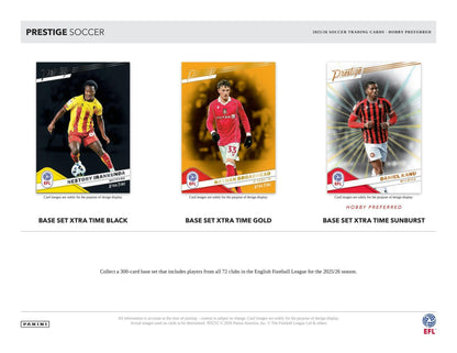 2025/26 Panini Prestige EFL Soccer Hobby Preferred Box | Columbia Sports Cards | Columbia Hobby - Sports Card Boxes - Toploaders - Card Savers.
