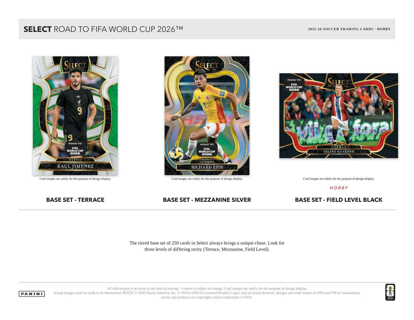 2025/26 Panini Select Road to FIFA World Cup Soccer Hobby Box | Columbia Sports Cards | Columbia Hobby - Sports Card Boxes - Toploaders - Card Savers.