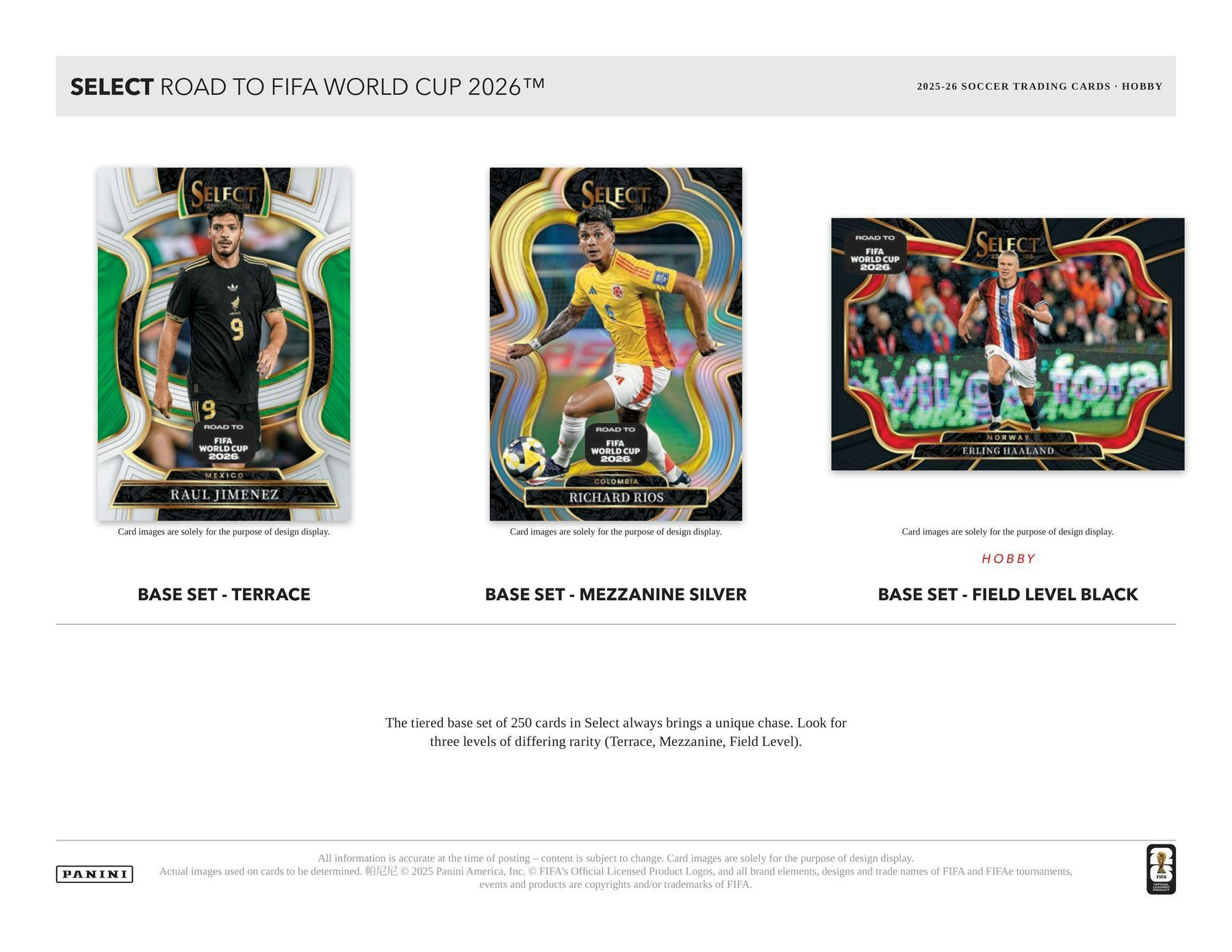 2025/26 Panini Select Road to FIFA World Cup Soccer Hobby Box | Columbia Sports Cards | Columbia Hobby - Sports Card Boxes - Toploaders - Card Savers.