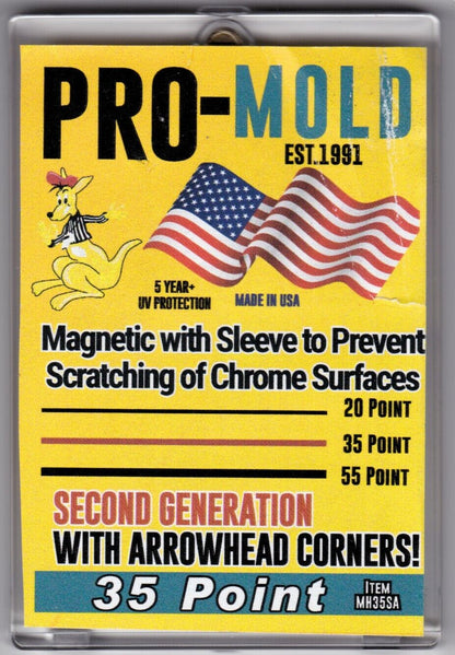 25 - Pro Mold 35pt w/Penny Sleeve Magnetic One Touch Card Holders - Columbia Hobby - Sports Card Boxes - Toploaders - Card Savers