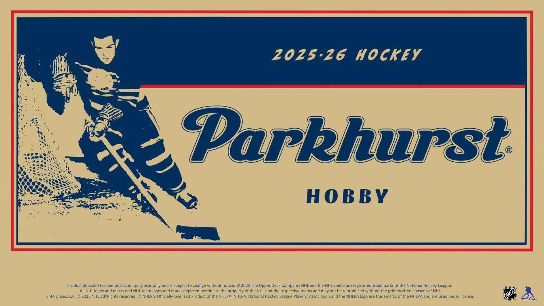2025/26 Upper Deck Parkhurst Hockey Hobby Box | Columbia Sports Cards | Columbia Hobby - Sports Card Boxes - Toploaders - Card Savers.