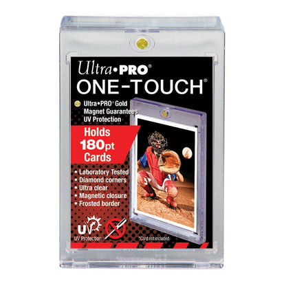 25ct One Touch UV Magnetic Card Holder - 180pt Size - Columbia Hobby - Sports Card Boxes - Toploaders - Card Savers