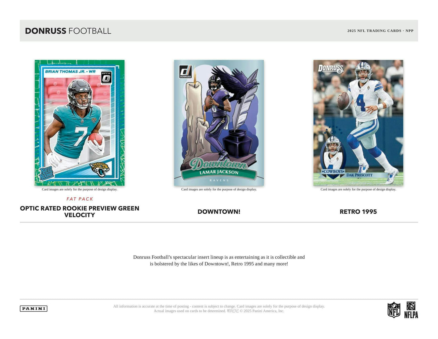 2025 Panini Donruss Football Jumbo Value Box | Columbia Sports Cards | Columbia Hobby - Sports Card Boxes - Toploaders - Card Savers.