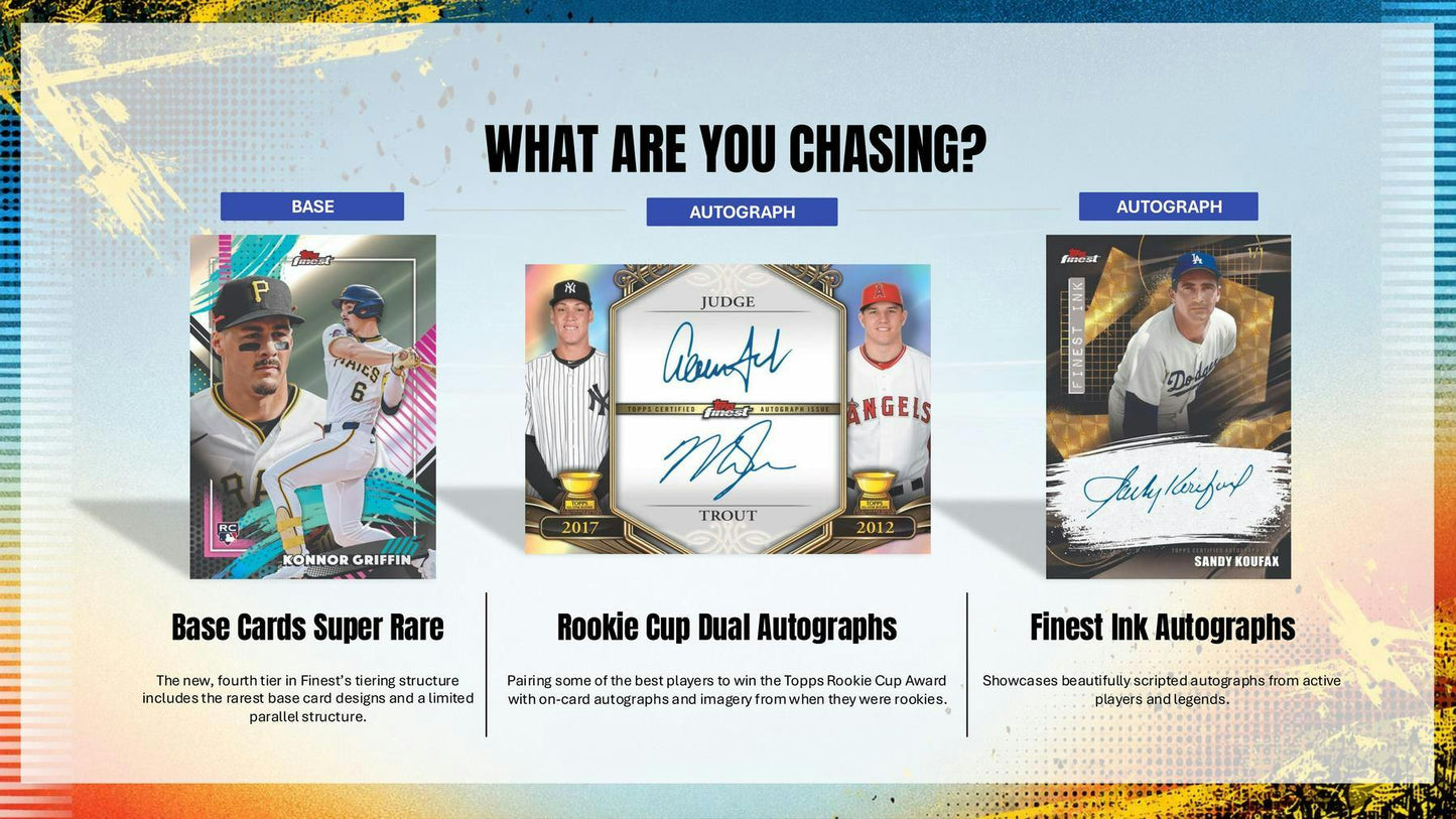 2026 Topps Finest Baseball Hobby Box | Columbia Sports Cards | Columbia Hobby - Sports Card Boxes - Toploaders - Card Savers.
