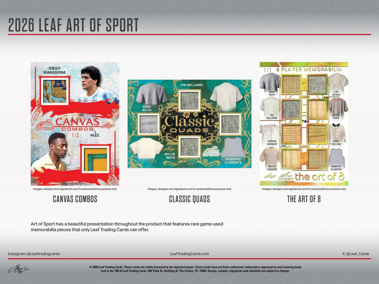 2026 Leaf Art of Sport Hobby Box | Columbia Sports Cards | Columbia Hobby - Sports Card Boxes - Toploaders - Card Savers.