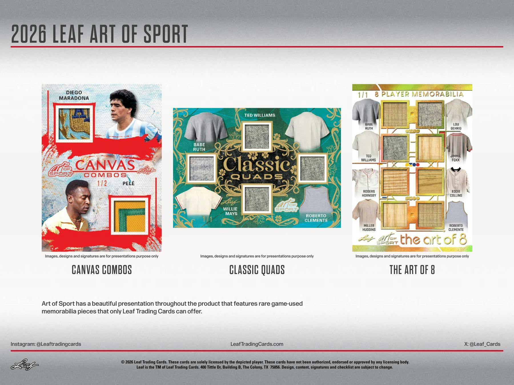 2026 Leaf Art of Sport Hobby Box | Columbia Sports Cards | Columbia Hobby - Sports Card Boxes - Toploaders - Card Savers.