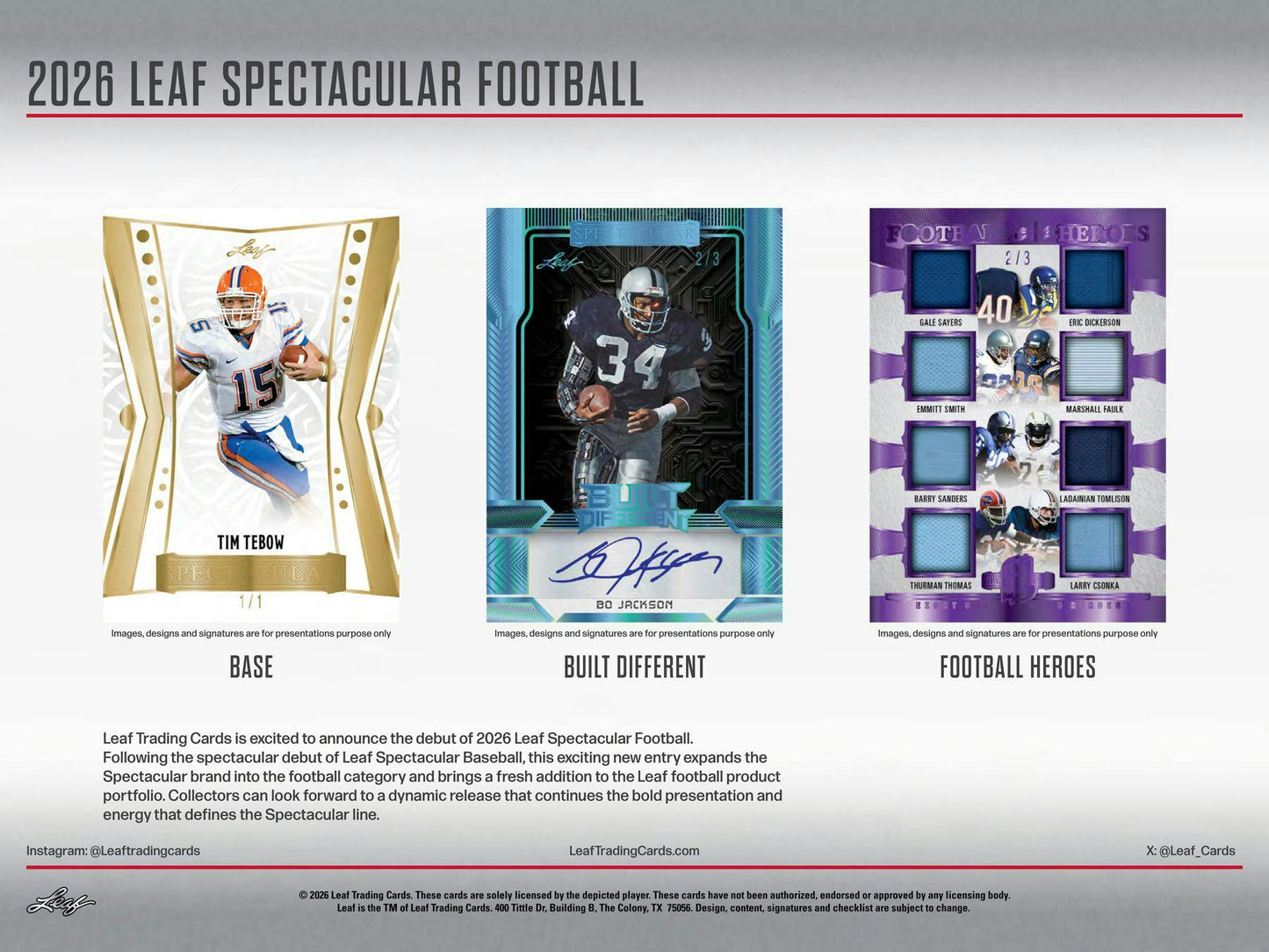 2026 Leaf Spectacular Football Hobby Box | Columbia Sports Cards | Columbia Hobby - Sports Card Boxes - Toploaders - Card Savers.